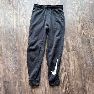 Nike Black Sweatpants with White Logo